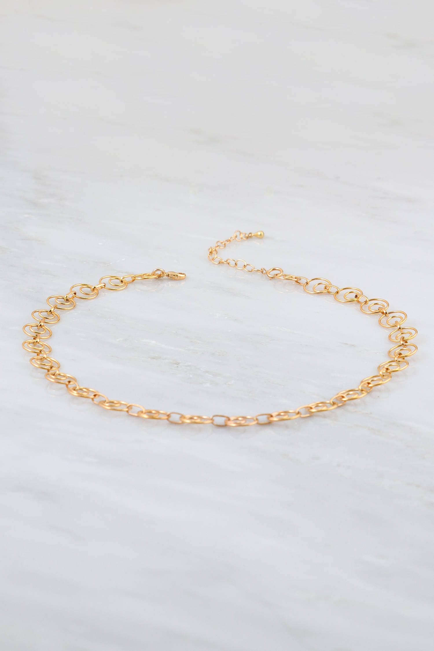 Buy 14k Gold Choker Necklace for Women, Layered Short Double Choker Necklace  Set, Dainty Modern Minimalist Jewelry Sterling Silver, Rose Gold Online in  India - Etsy